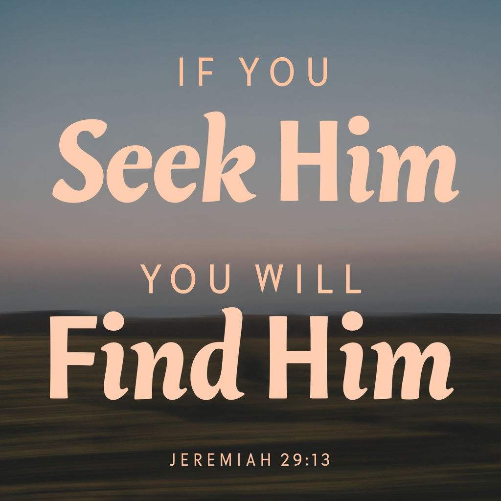 Seek and You Will Find