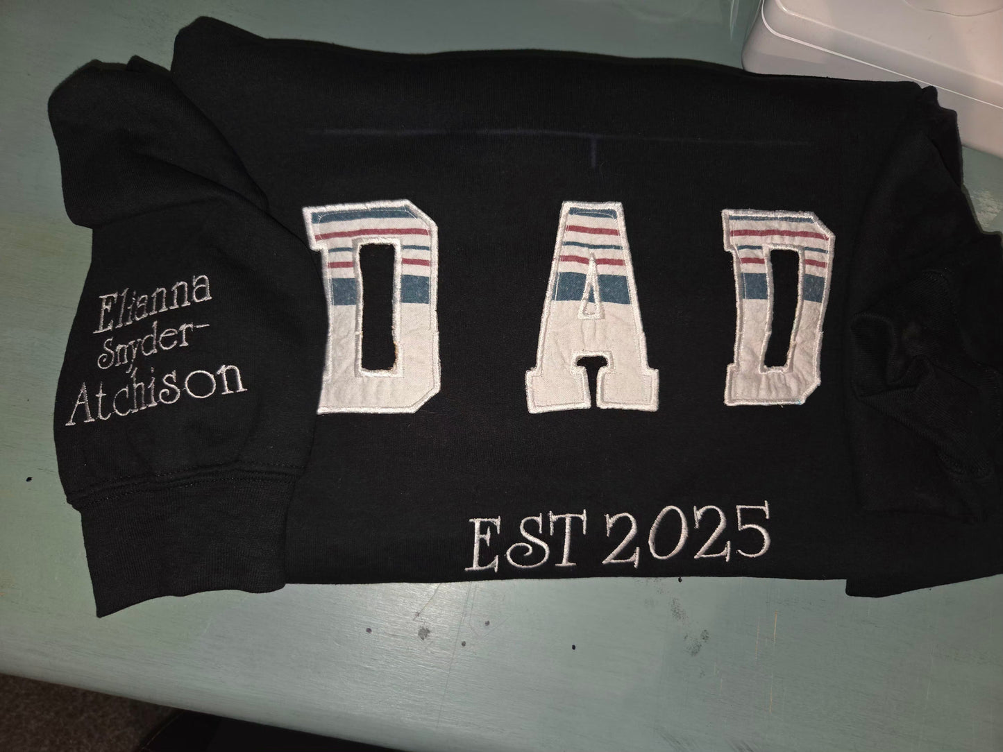 Mom and Dad Embroidery Keepsakes