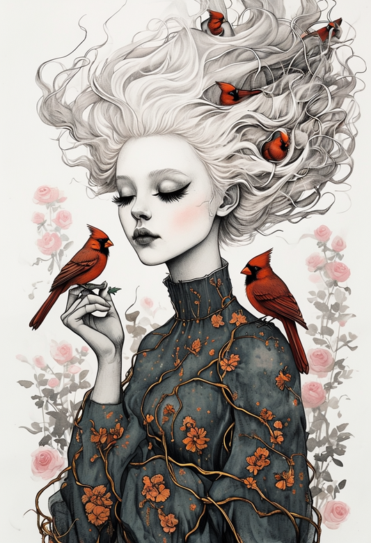 Girl With Birds